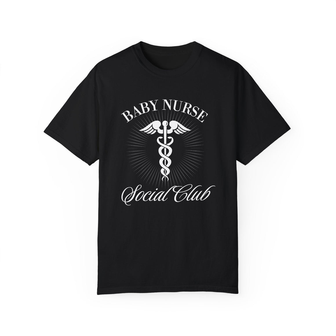 baby nurse social club unisex garment dyed t shirt