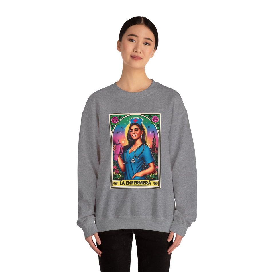 La Enfermera - Stylish Unisex Heavy Blend Nurse-Themed Sweatshirt