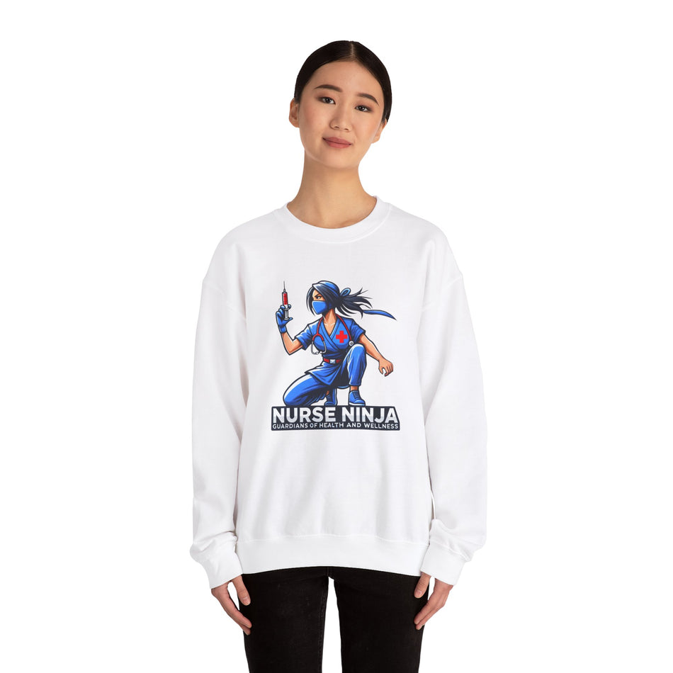 Nurse Ninja Unisex Heavy Blend Crewneck Sweatshirt - Perfect for Healthcare Heroes