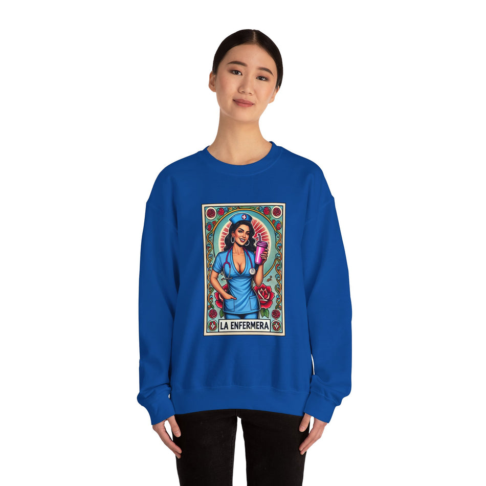 La Enfermera - Stylish Unisex Heavy Blend Nurse-Themed Sweatshirt