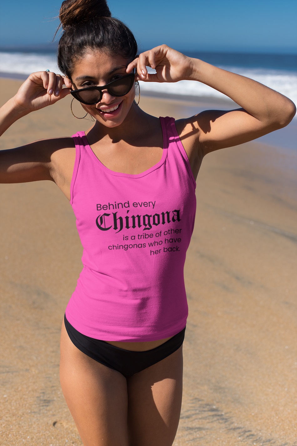 Empower Your Look with Our Trendy Chingona Racerback Tank