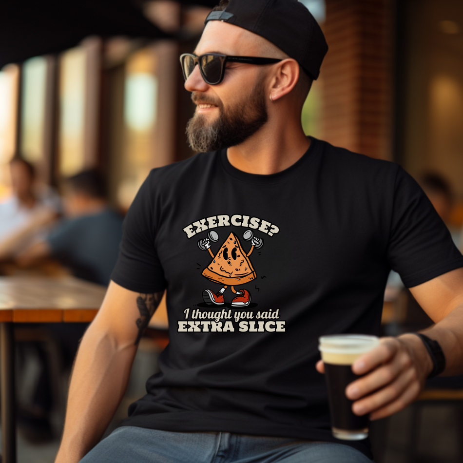 Exercise? Extra Slice Please – Unisex Softstyle T-Shirt for Pizza Lovers | Where Humor Meets Comfort