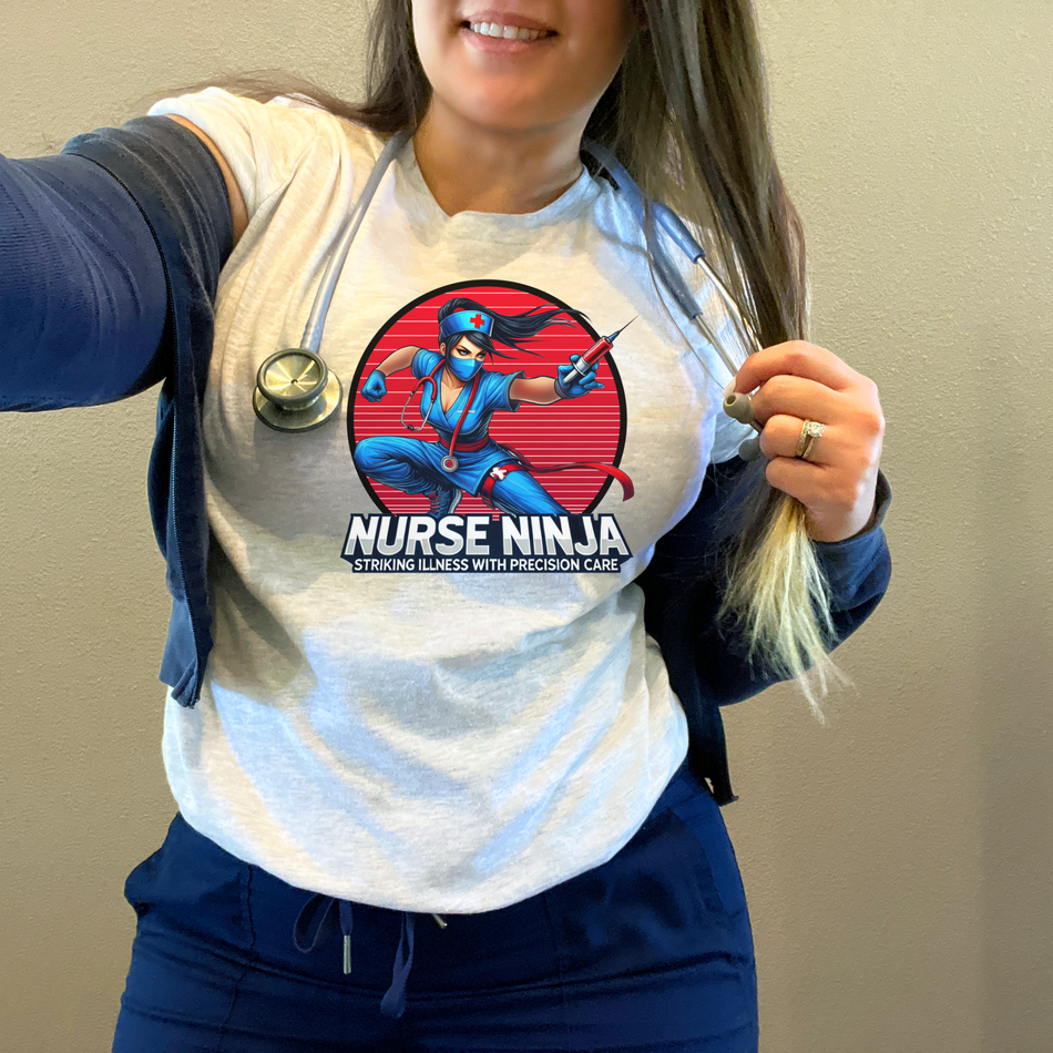 Nurse Ninja Unisex Heavy Blend Crewneck Sweatshirt - Perfect for Healthcare Heroes