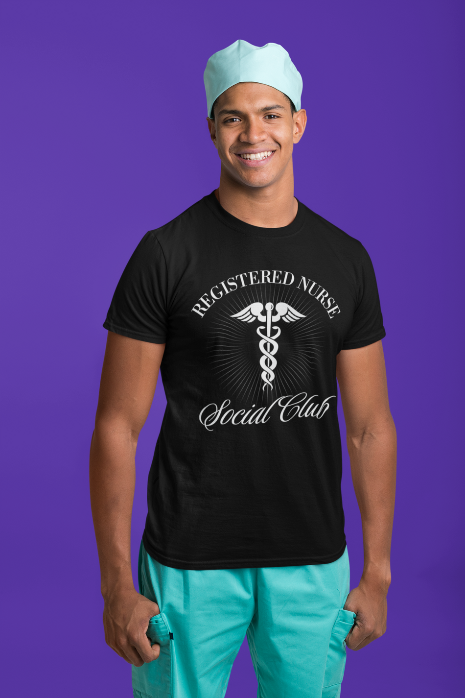 Registered Nurse Social Club Unisex Garment-Dyed T-shirt