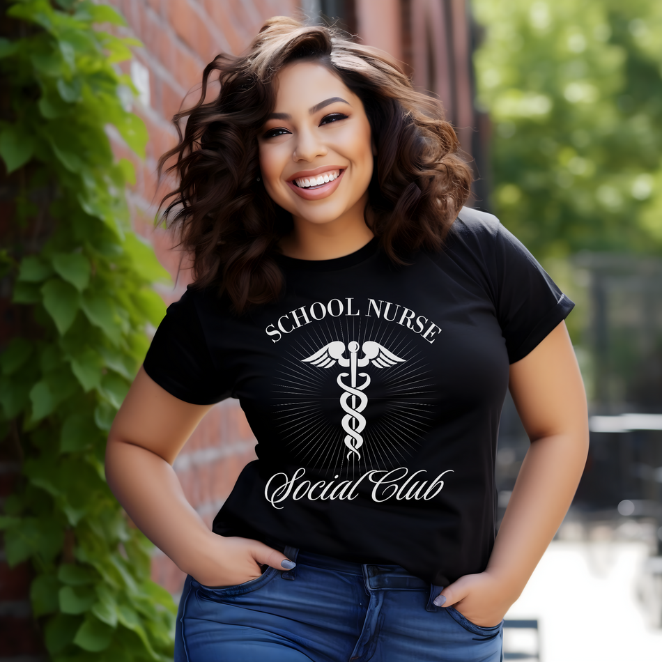 School Nurse Social Club Unisex Garment-Dyed T-shirt