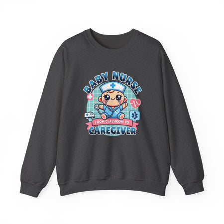 baby nurse caregiver unisex heavy blend™ crewneck sweatshirt cozy comfort and adorable style for every caregiver
