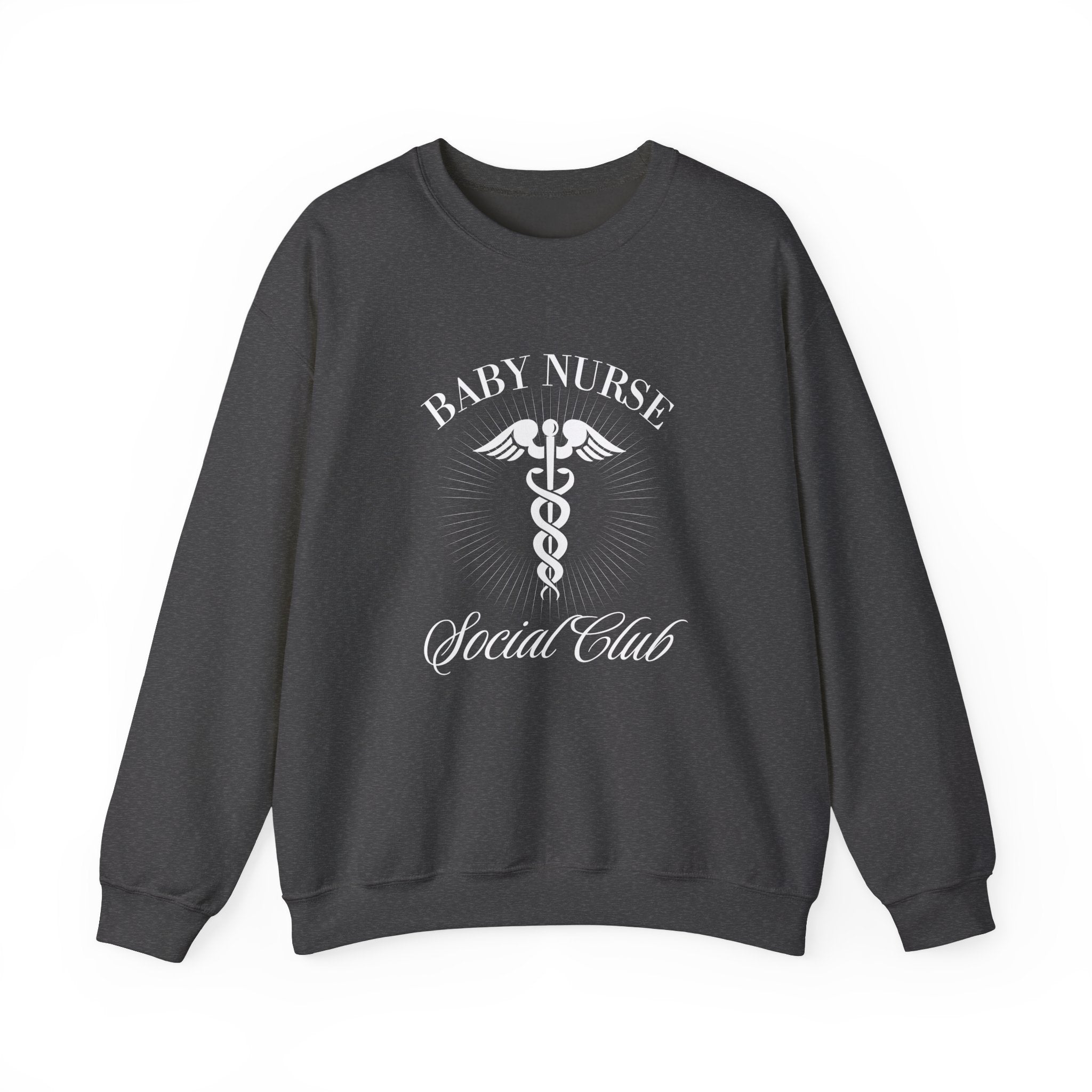 cozy comfort meets trendy style baby nurse social club crewneck sweatshirt