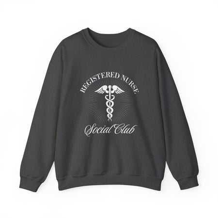 cozy comfort meets trendy style registered nurse social club crewneck sweatshirt