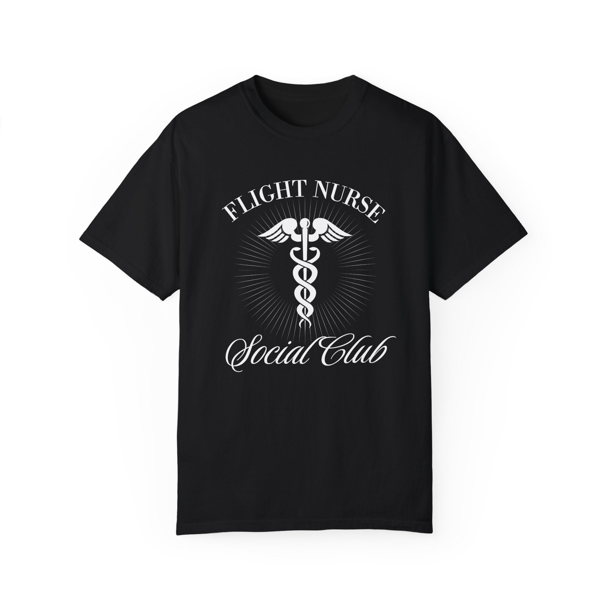 flight nurse social club unisex garment dyed t shirt