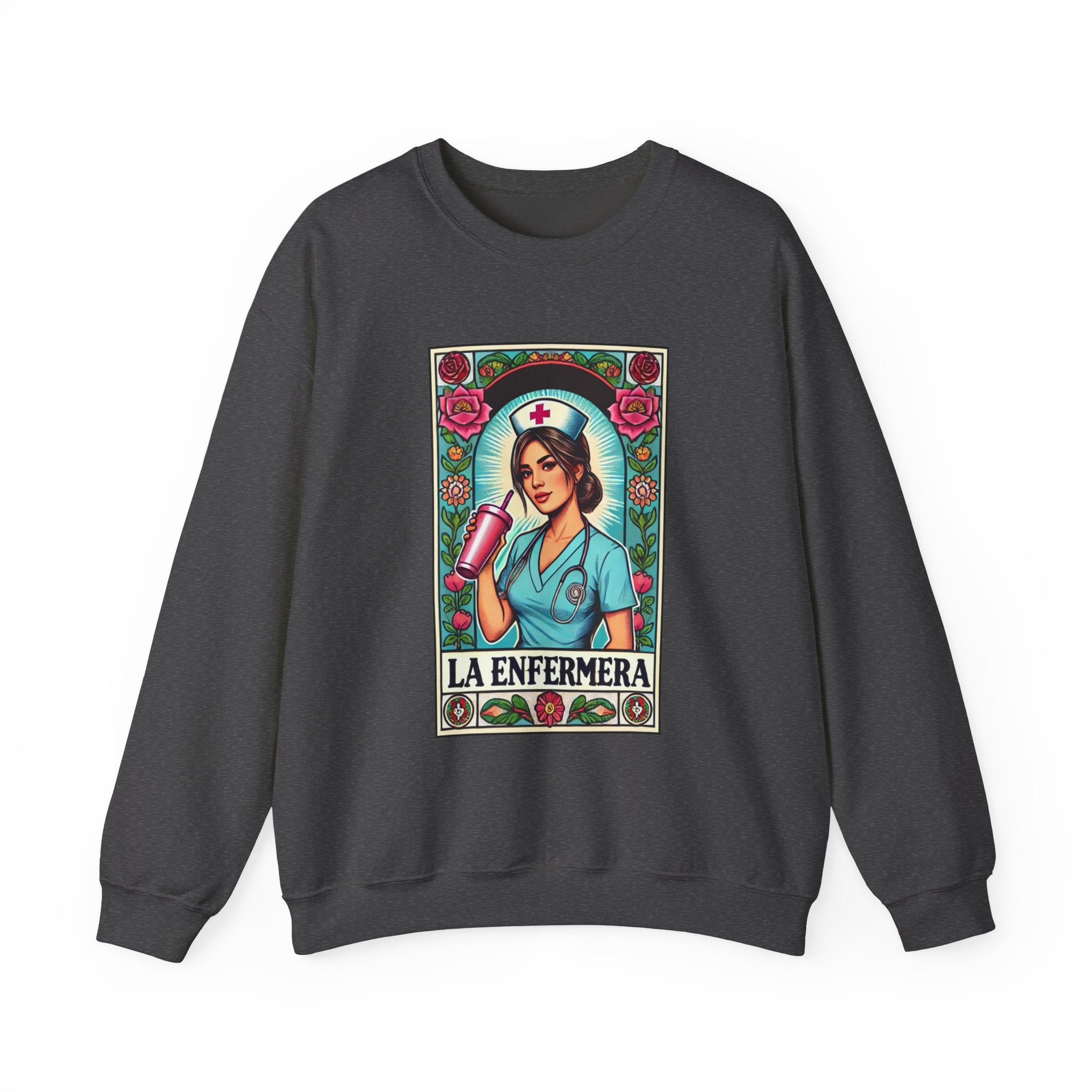 la enfermera stylish unisex heavy blend nurse themed sweatshirt 1