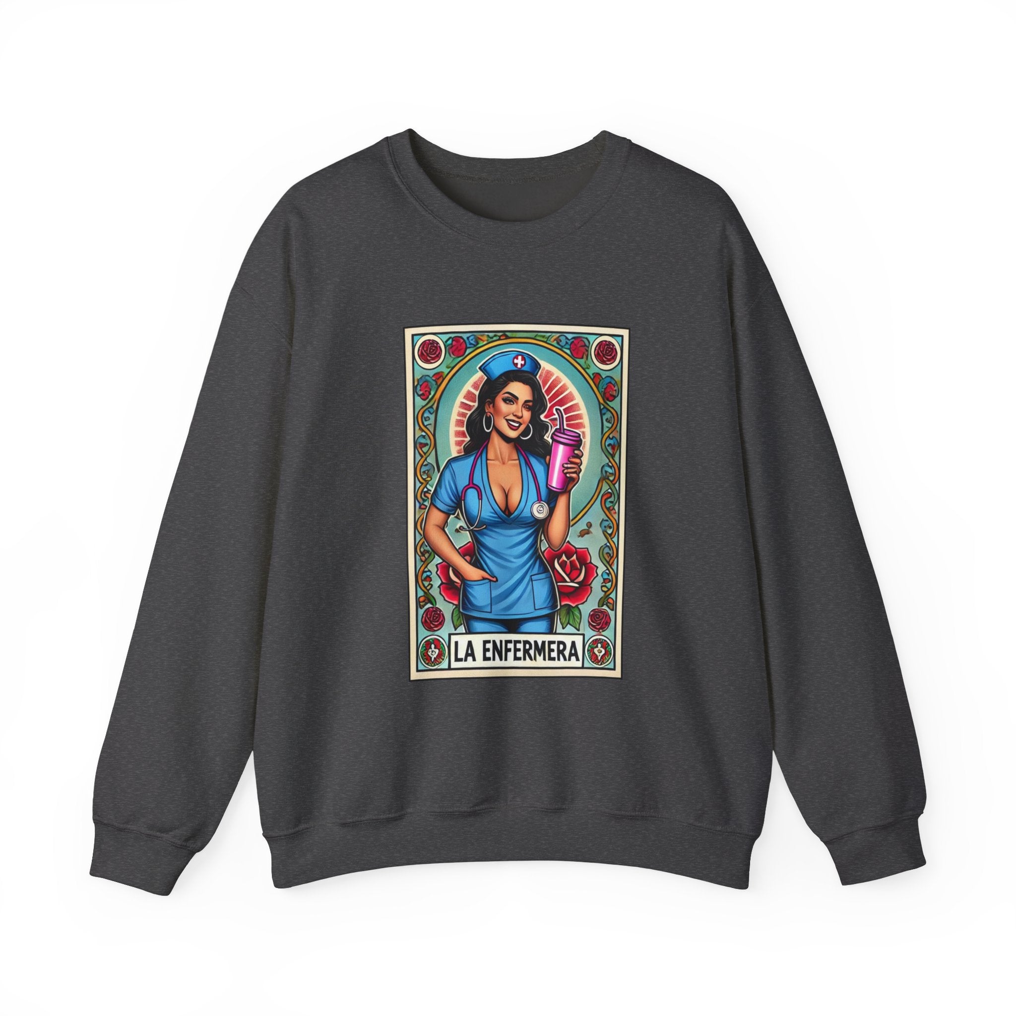 la enfermera stylish unisex heavy blend nurse themed sweatshirt 4