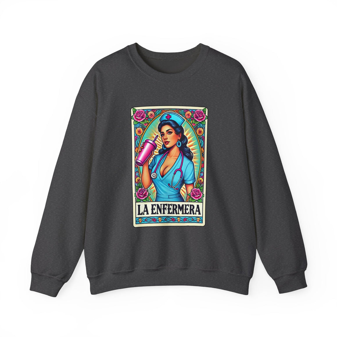 la enfermera stylish unisex heavy blend nurse themed sweatshirt