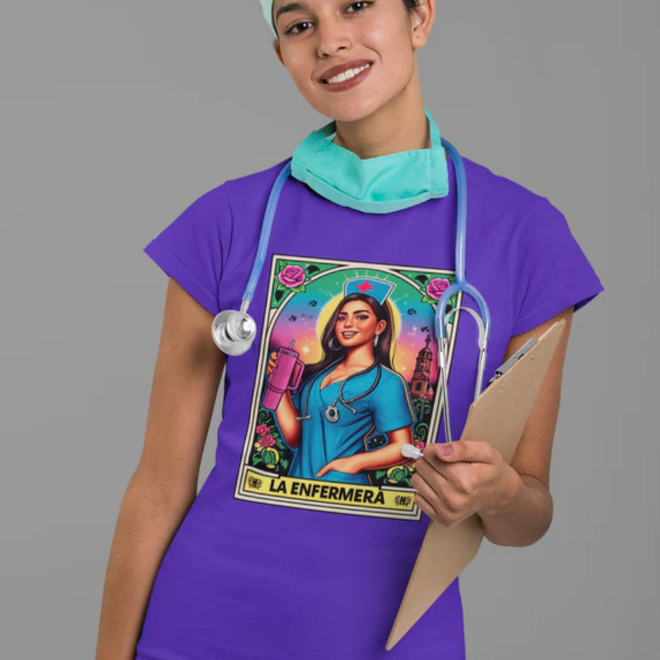 La Enfermera - Trendy Unisex Soft-Style Nurse-Themed T-Shirt