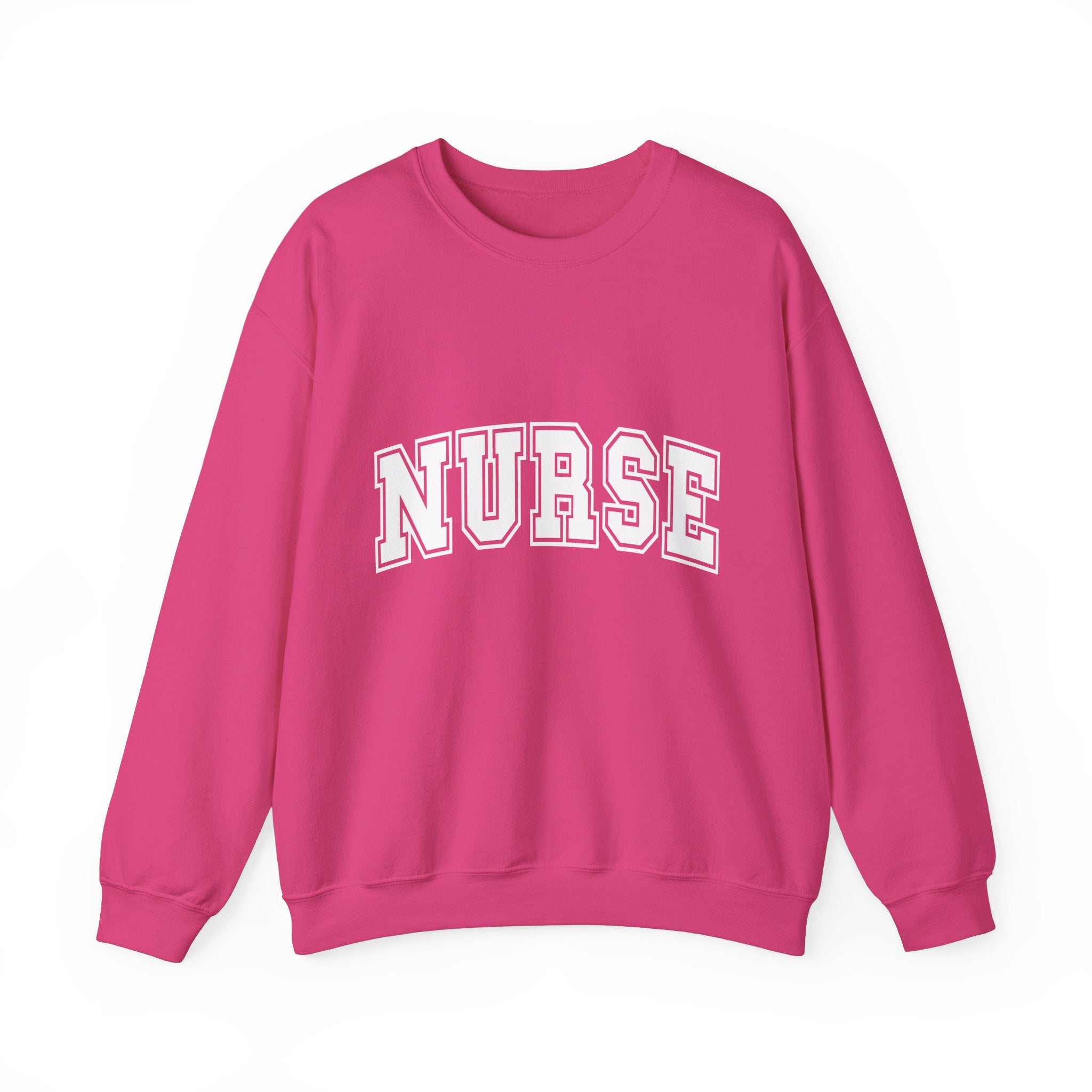 nurse bold lettered sweatshirt cozy and stylish for healthcare heroes unisex heavy blend™ crewneck sweatshirt