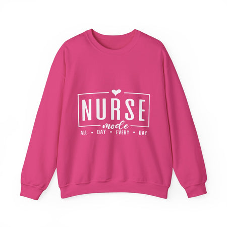 nurse mode sweatshirt all day every day comfort for healthcare professionals unisex heavy blend™ crewneck sweatshirt