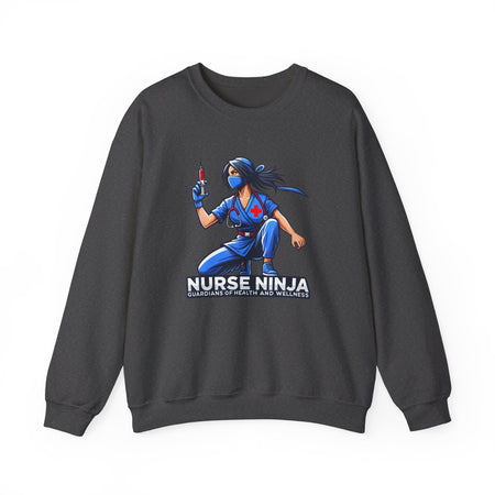 nurse ninja unisex heavy blend crewneck sweatshirt perfect for healthcare heroes 5