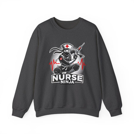 nurse ninja unisex heavy blend crewneck sweatshirt perfect for healthcare heroes 8