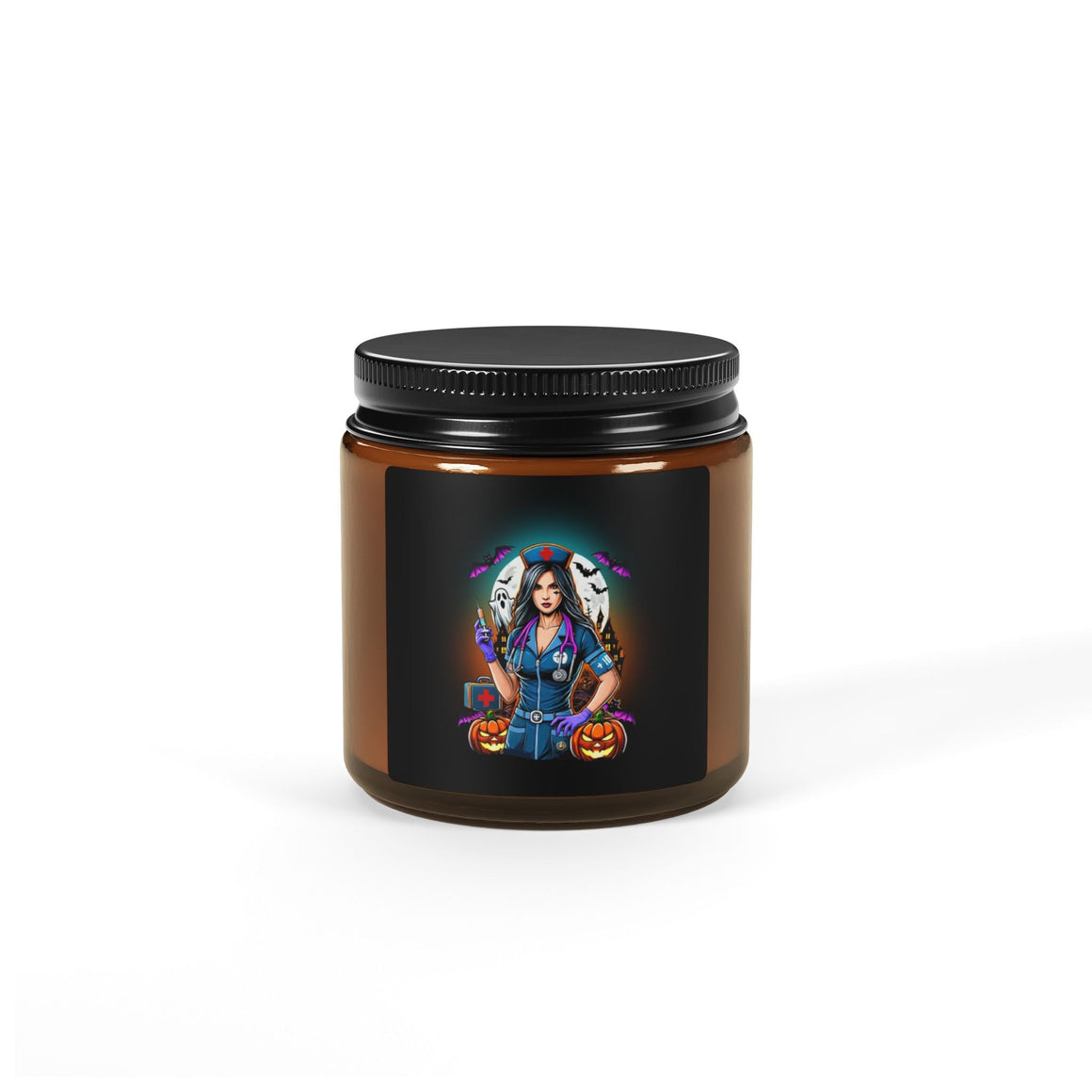 spooky nurse themed halloween scented candle by pulse by patsy